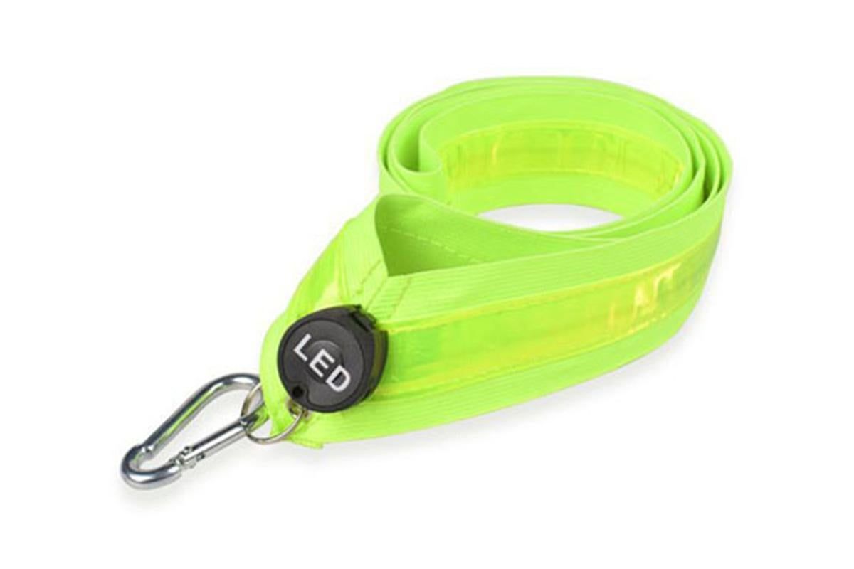 Rechargeable Running Gear LED Reflective Belt Sash Professional Safety Gear Safety Belt -Green