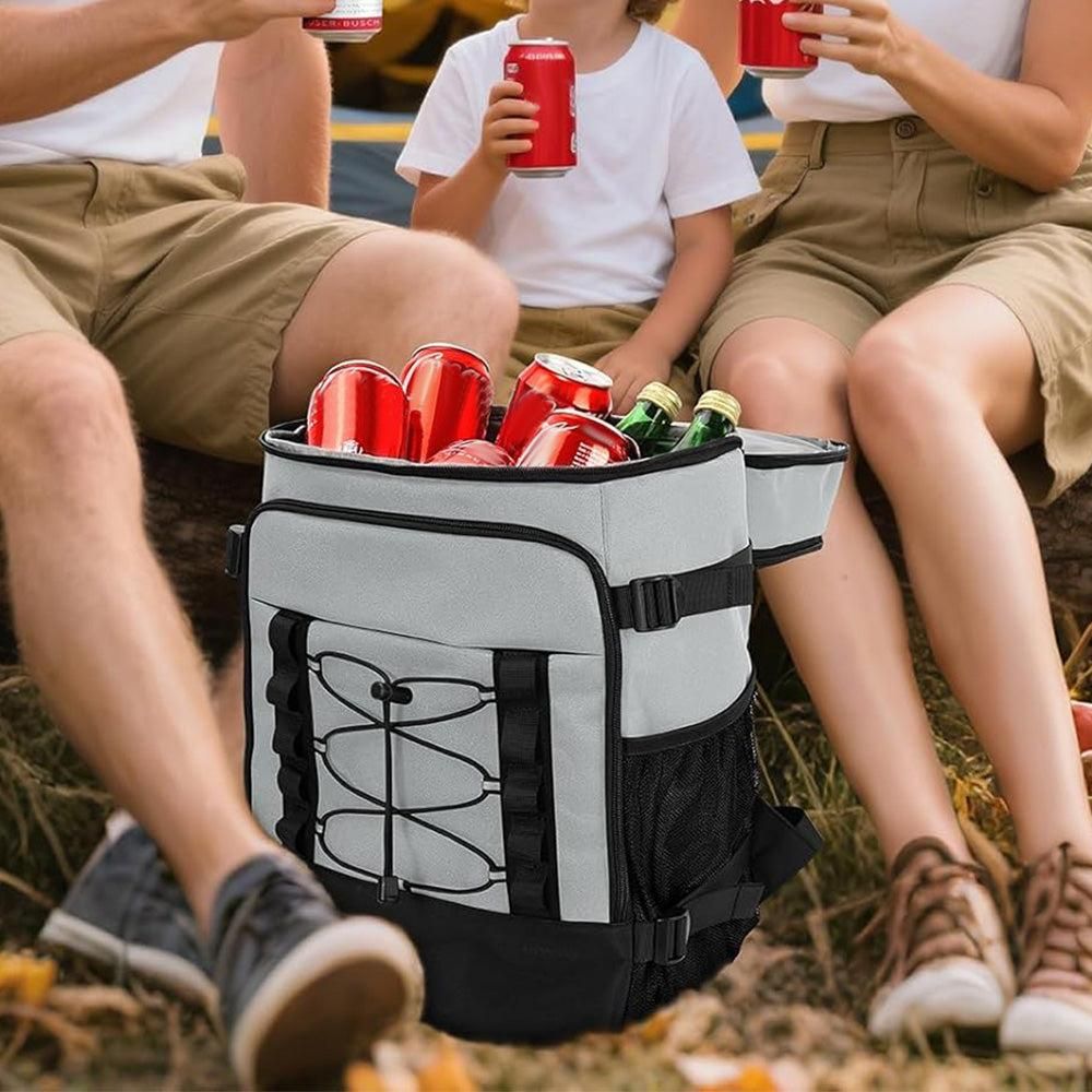 25L Insulated Cooler Backpack Freshness Preservation Backpack - Grey