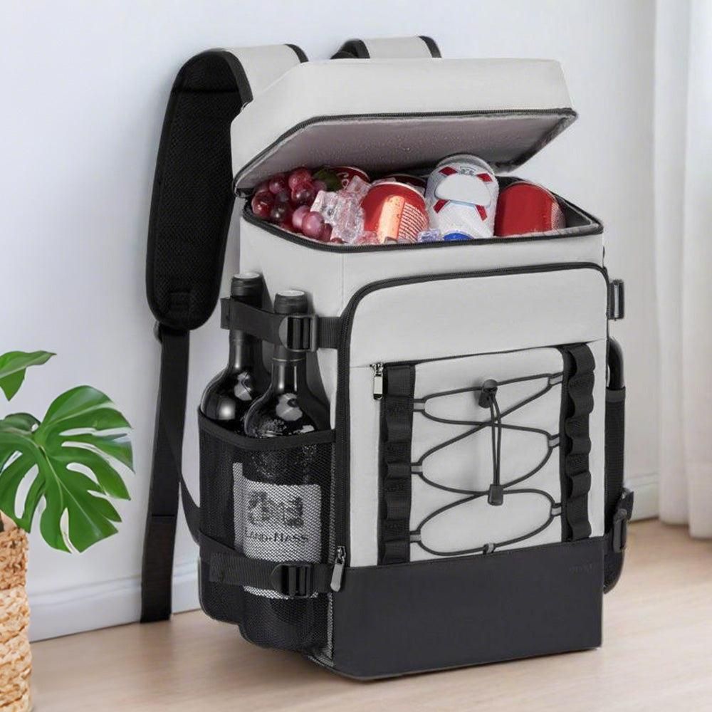 25L Insulated Cooler Backpack Freshness Preservation Backpack - Grey