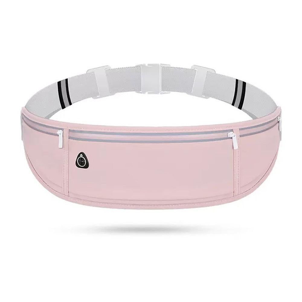 Running Belt Waist Pack Ultra Light Water Resistant Fitness Belt Waist Bag Light Gray