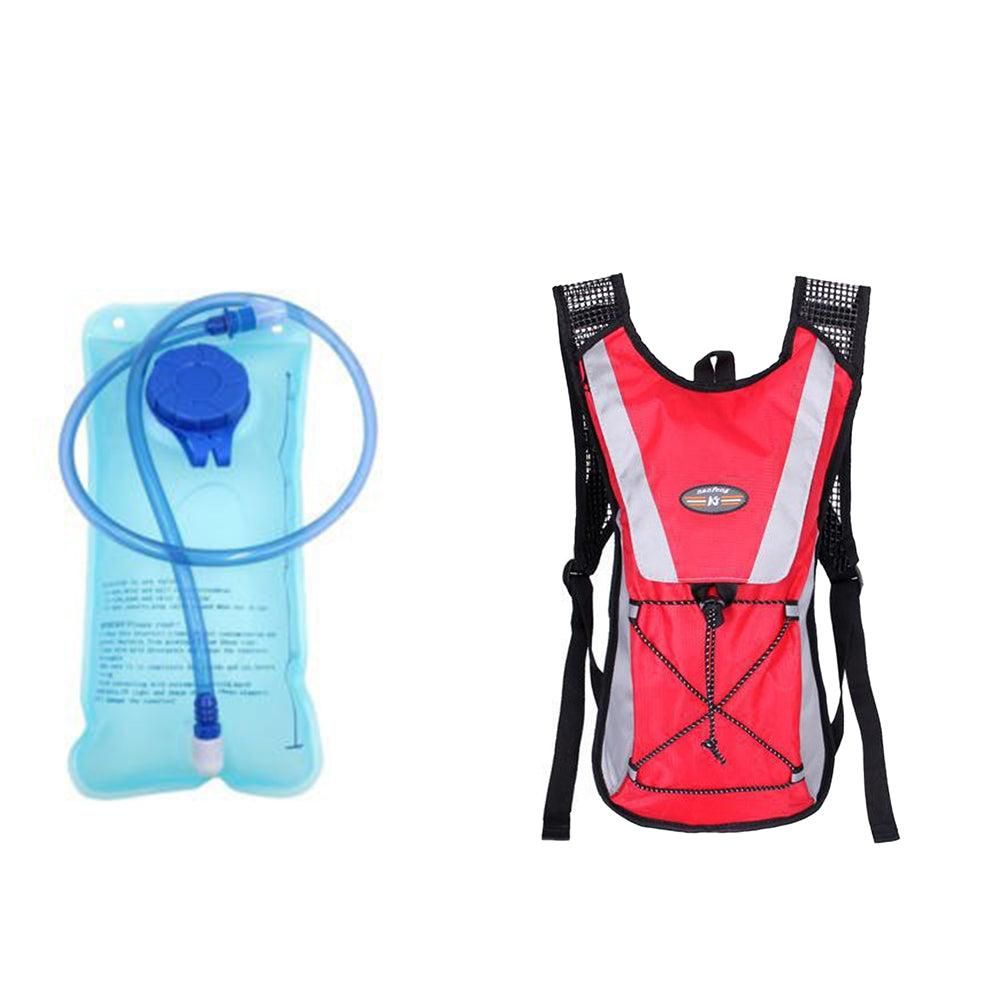 Hydration Backpack Pack with 2L Water Bladder Water Rucksack Backpack for Hiking Running Biking Blue