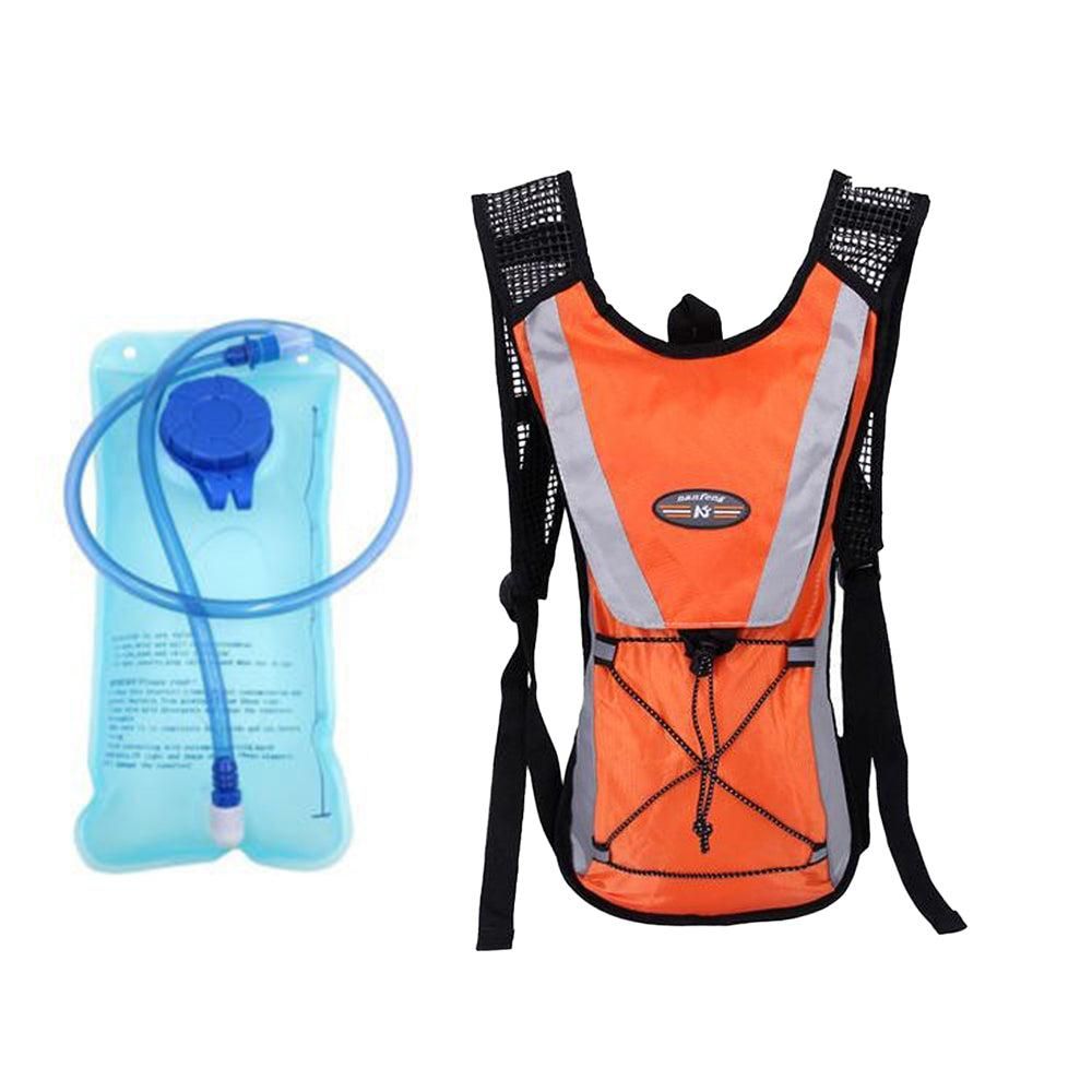 Hydration Backpack Pack with 2L Water Bladder Water Rucksack Backpack for Hiking Running Biking Orange