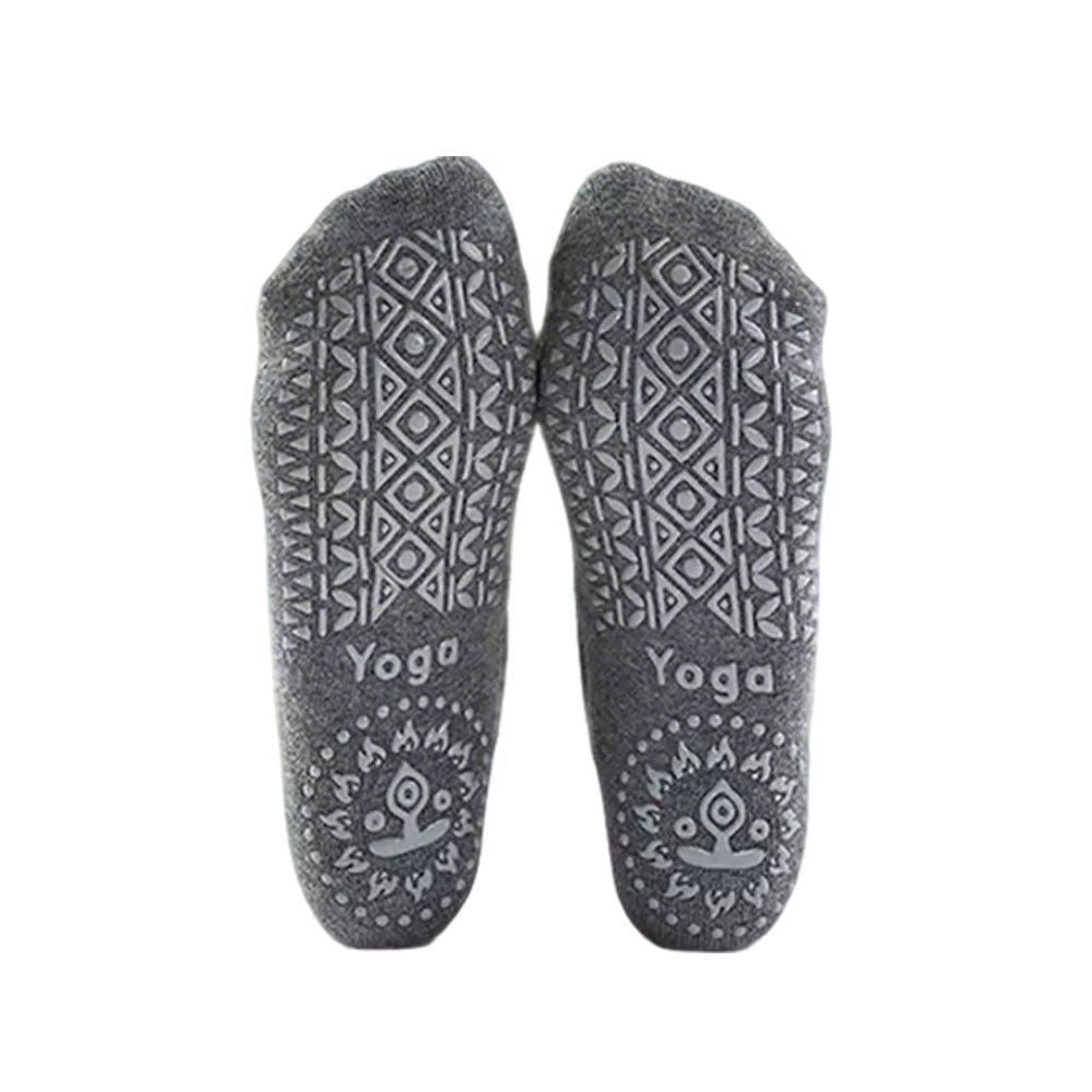 3 Pairs Cross Strap Round Toe Non-Slip Socks for Yoga Pilates and Barre