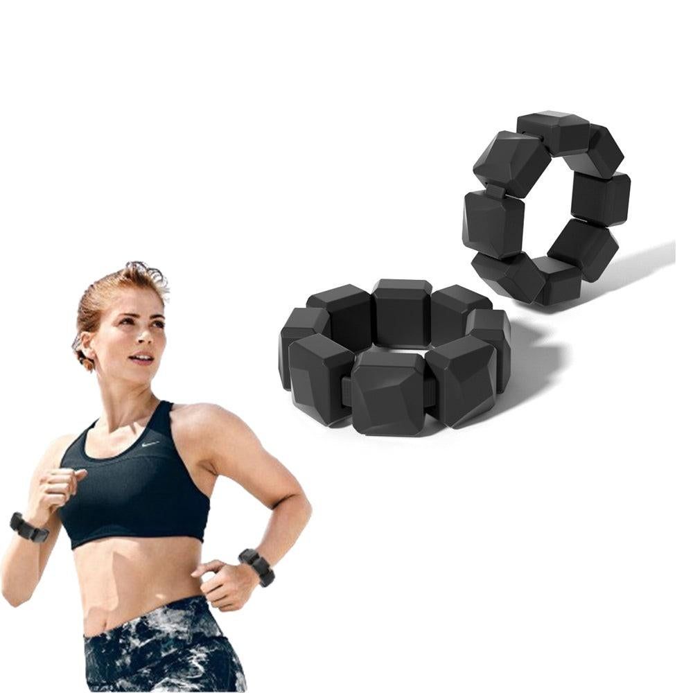 Pair of Silicone Wrist Ankle Weights Unisex Strength Training Set for Walking Running Gym Royal Blue