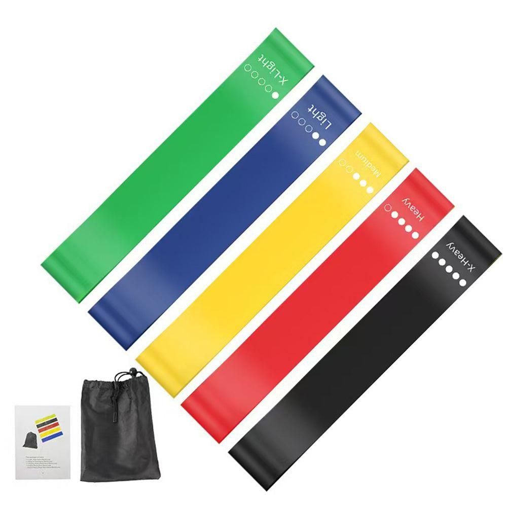TPE Resistance Loop Exercise Bands for Fitness Strength Training Yoga and Home Gym Multicolor