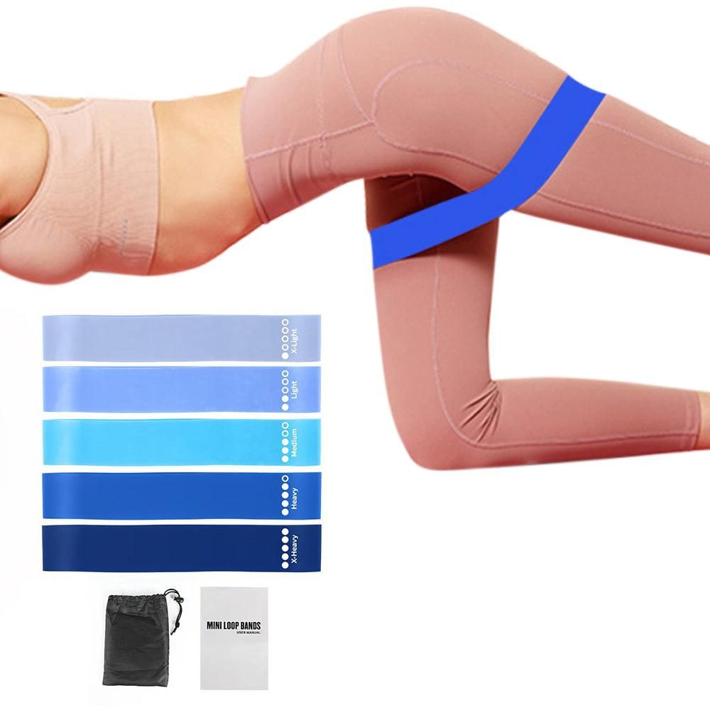TPE Resistance Loop Exercise Bands for Fitness Strength Training Yoga and Home Gym Multicolor
