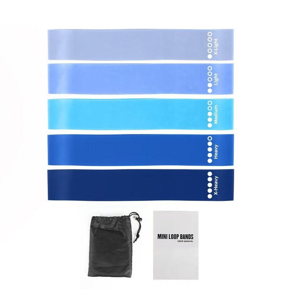 TPE Resistance Loop Exercise Bands for Fitness Strength Training Yoga and Home Gym Blue