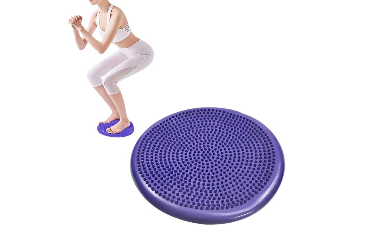 Yoga Training Mat Exercise Balance Stability Cushion Yoga Training Accessories Purple