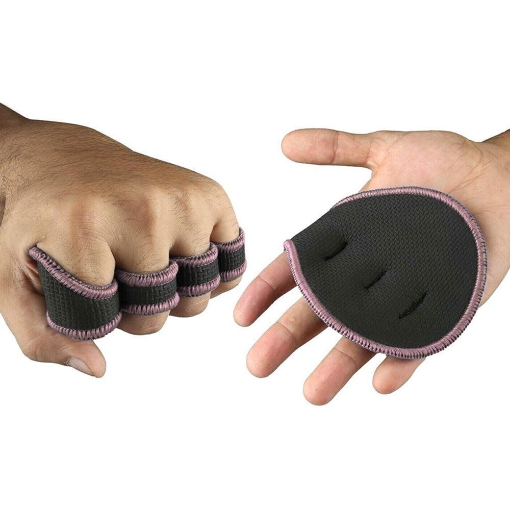 Four-Finger Gym Palm Grip Gloves Non-Slip Weight Lifting Gloves for Men & Women Purple