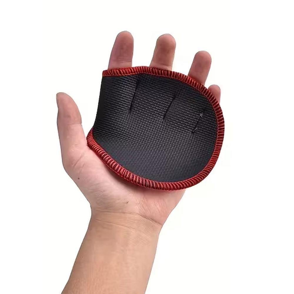 Four-Finger Gym Palm Grip Gloves Non-Slip Weight Lifting Gloves for Men & Women Red