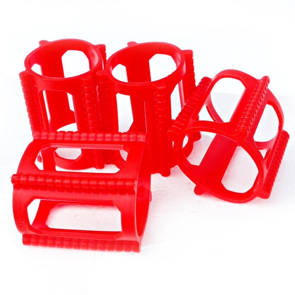 4 Pieces Skater Trick Trainers Silicone Skateboard Wheel Stop Covers Skater Skill Training Tools Red