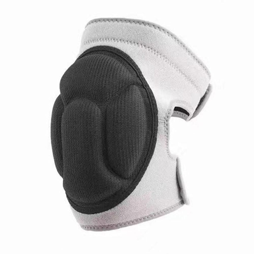 Pair of Knee Pads Anti-Slip Knee Protector Braces for Work Sports Grey - L