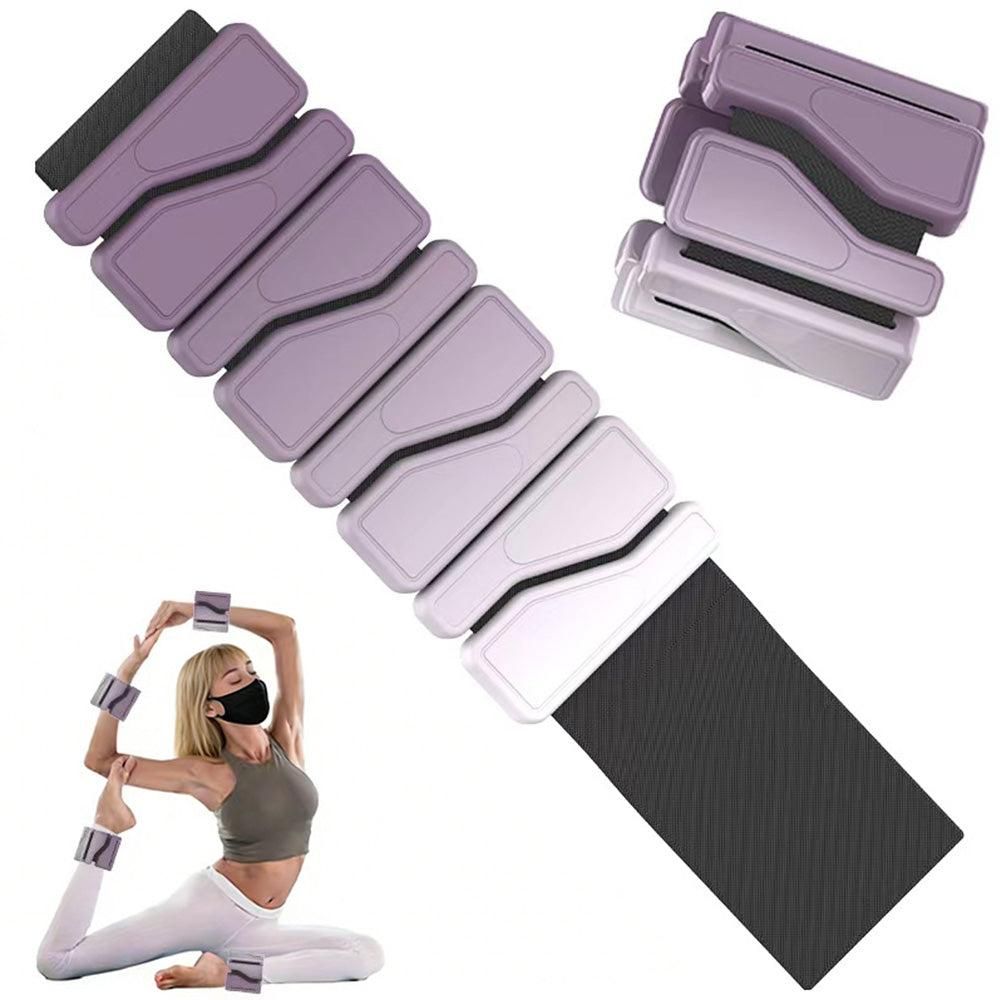 Weighted Silicone Wrist Bands Adjustable for Exercise Fitness & Strength Black