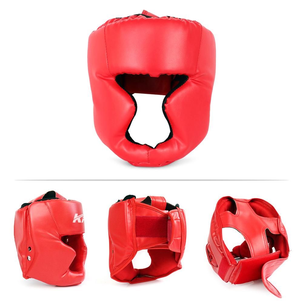 Kickboxing Head Gear for Adults/ MMA Training Spng Maal Arts Boxing Helmet - Black S