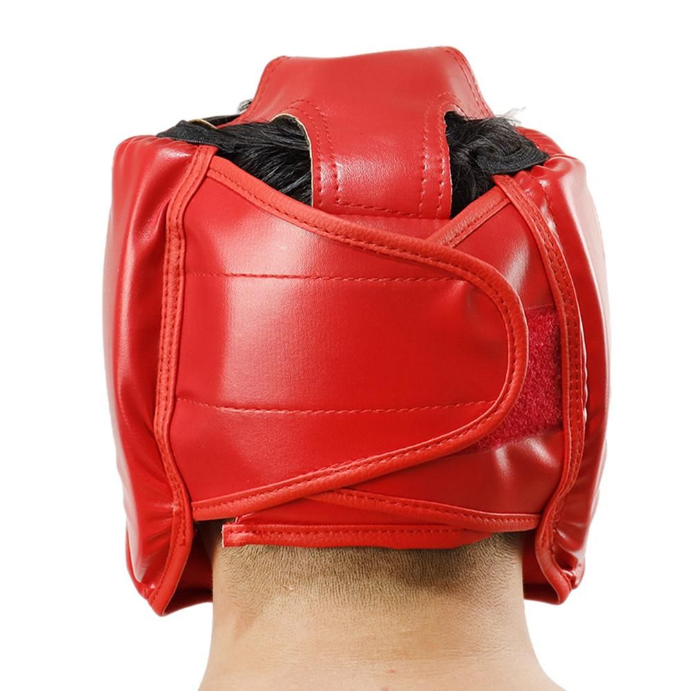 Kickboxing Head Gear for Adults/ MMA Training Spng Maal Arts Boxing Helmet - Red S