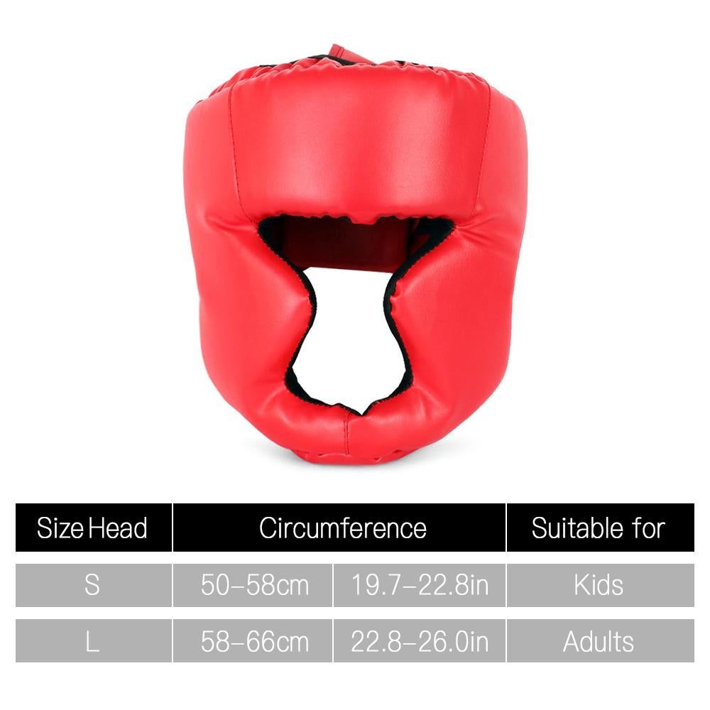 Kickboxing Head Gear for Adults/ MMA Training Spng Maal Arts Boxing Helmet - Red L