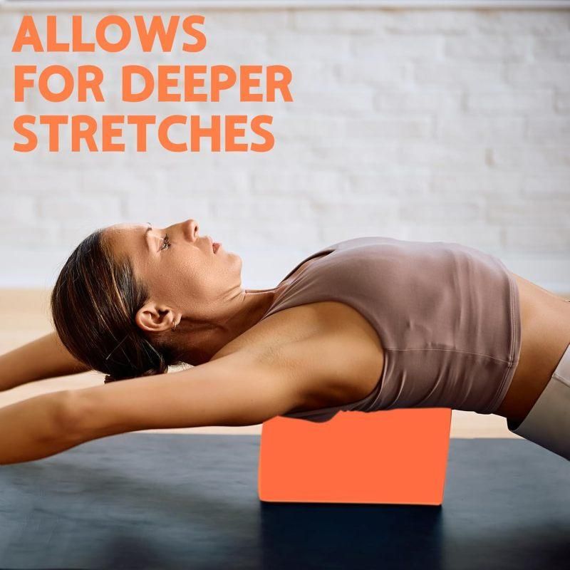 2Pcs Light EVA Yoga Block Stretching Training Brick Light Blue
