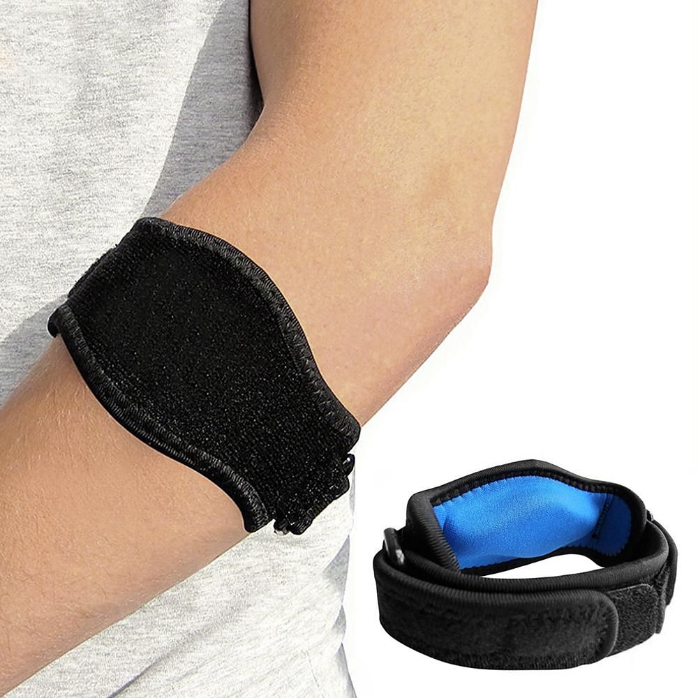 Adjustable Elbow Brace Blue Spandex+EVA One Size 1pc