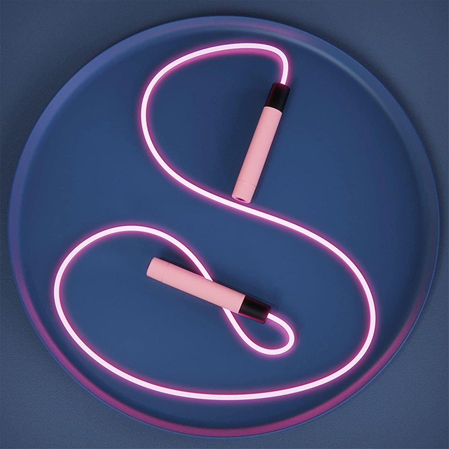 Glowing Skipping Rope Blue 2.8m Jump Rope 160g
