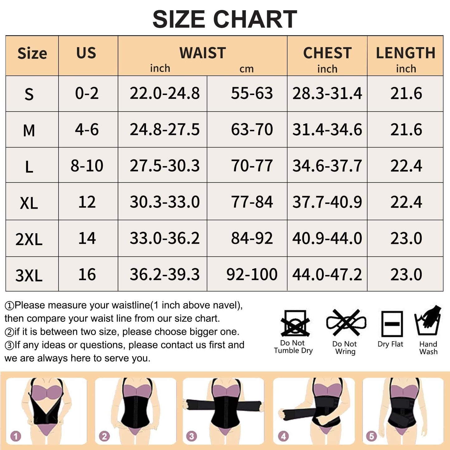 Waist Trainer Vest For Women Corset Trimmer Belt Slimming Body Shaper Tummy Control Cincher - M