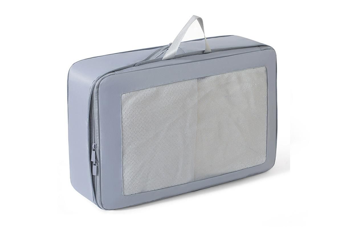 7 Set Compression Packing Cubes for Travel Luggage Organizer Bags for Travel Accessories - Grey