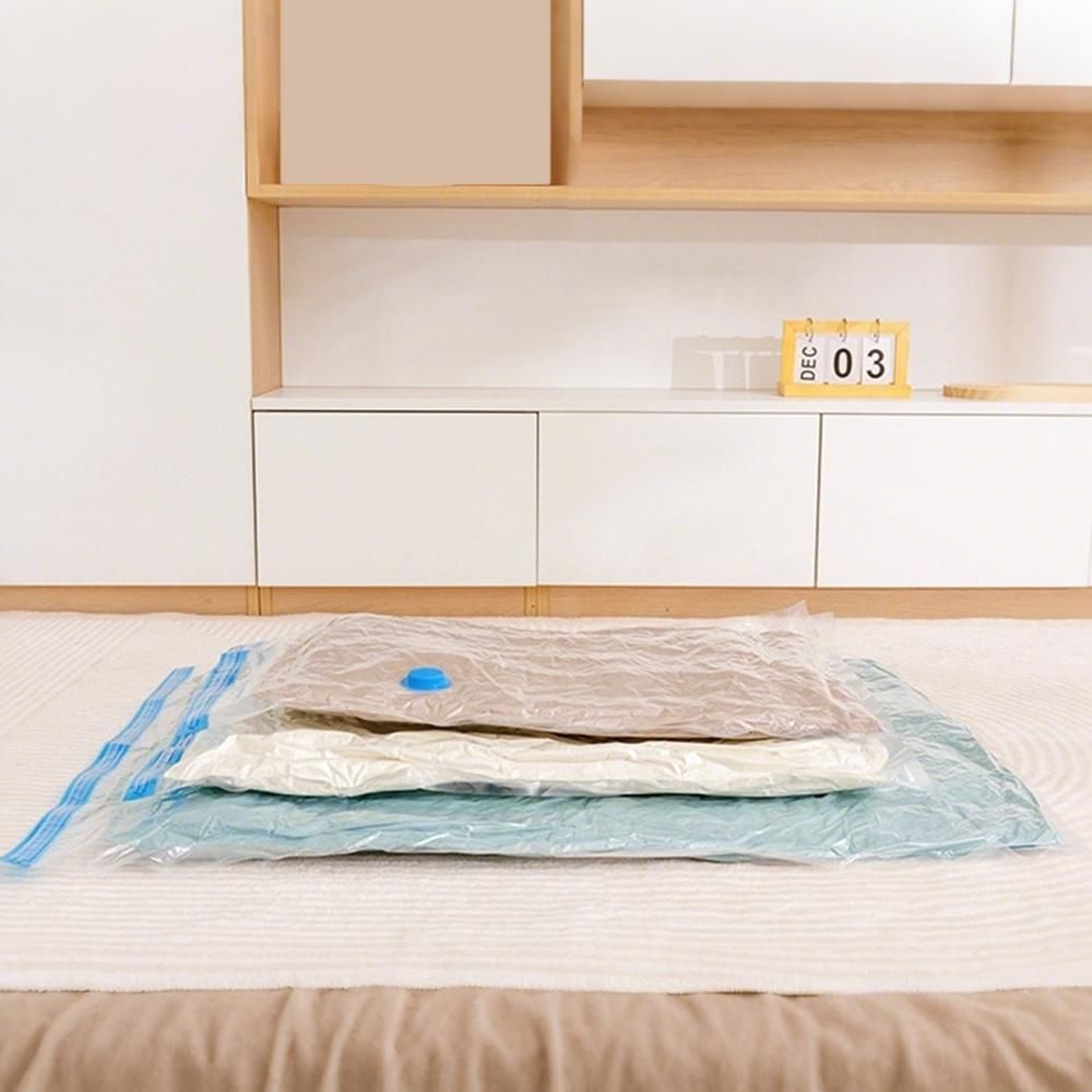 8 Pack Vacuum Storage Bags Space Saver Bags for Clothes Blankets with Valve - M