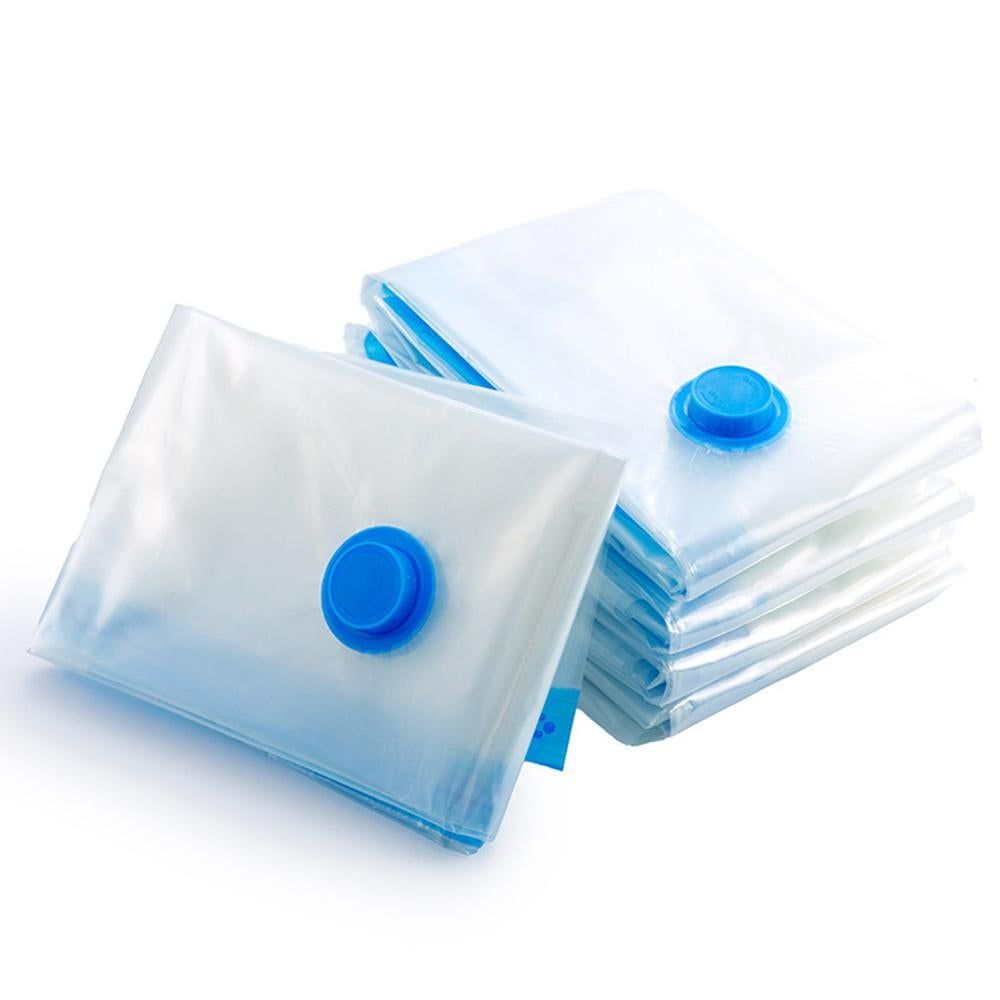 8 Pack Vacuum Storage Bags Space Saver Bags for Clothes Blankets with Valve - L