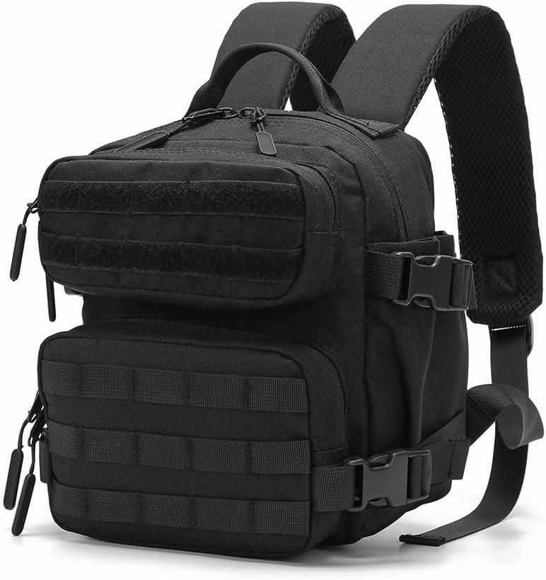 9L Multifunctional Mini Backpack For Men And Women Hiking Travel Sports Running (Black)