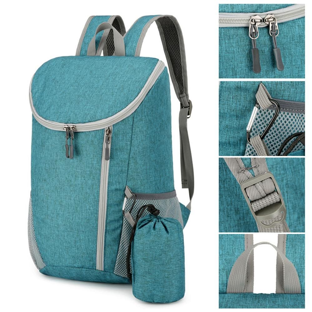 Large Capacity Foldable Lightweight Water-Resistant Sports Outdoor Gym Backpack (Light Grey)