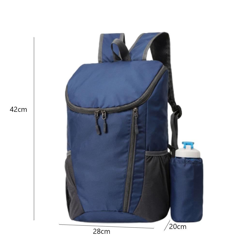 Sports Backpack Foldable Water Resistant Lightweight Bag for Camping Hiking Travel-Blue