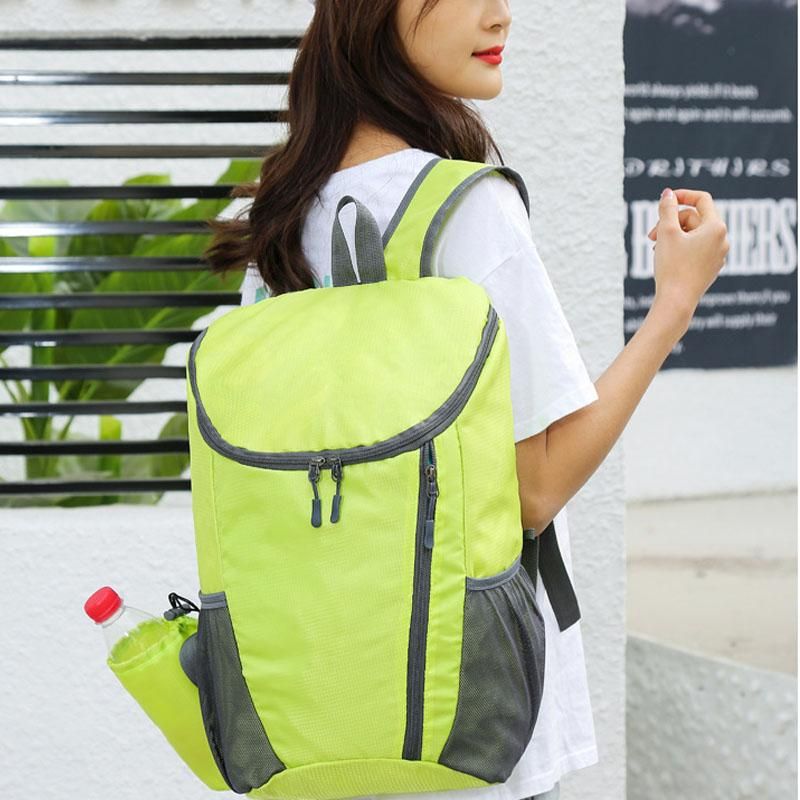 Sports Backpack Foldable Water Resistant Lightweight Bag for Camping Hiking Travel-Green