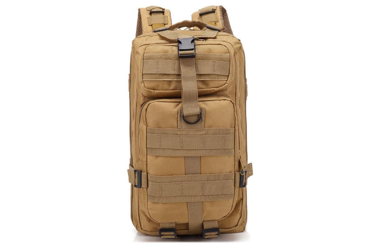 30L Military Backpack Tactical Hiking Camping Bag Rucksack for Outdoor Trek Travel -Khaki