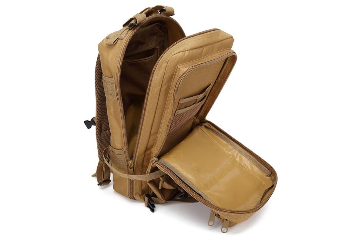 30L Military Backpack Tactical Hiking Camping Bag Rucksack for Outdoor Trek Travel -Khaki