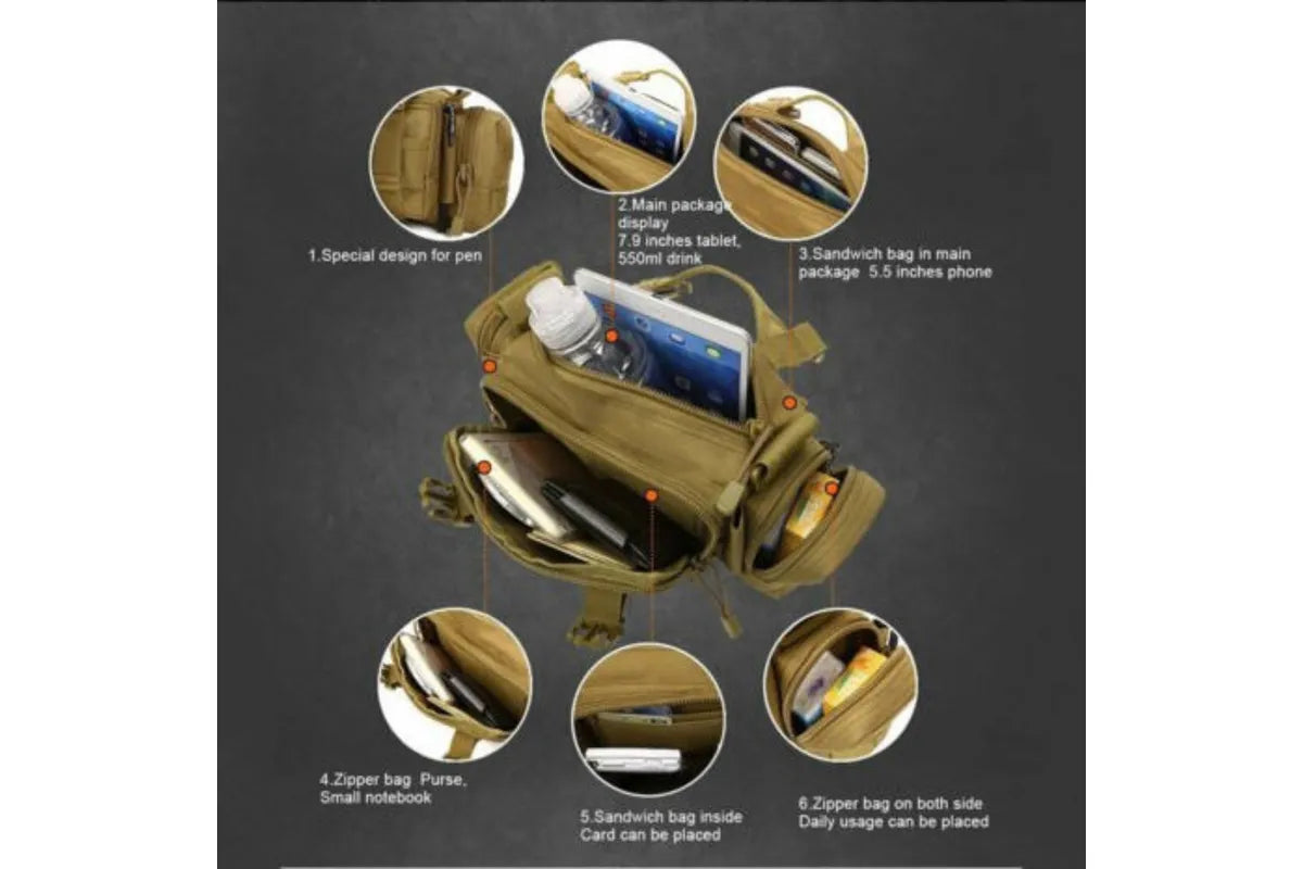 Outdoor Waist Bag Camping Shoulder Chest Bag Fanny Pack