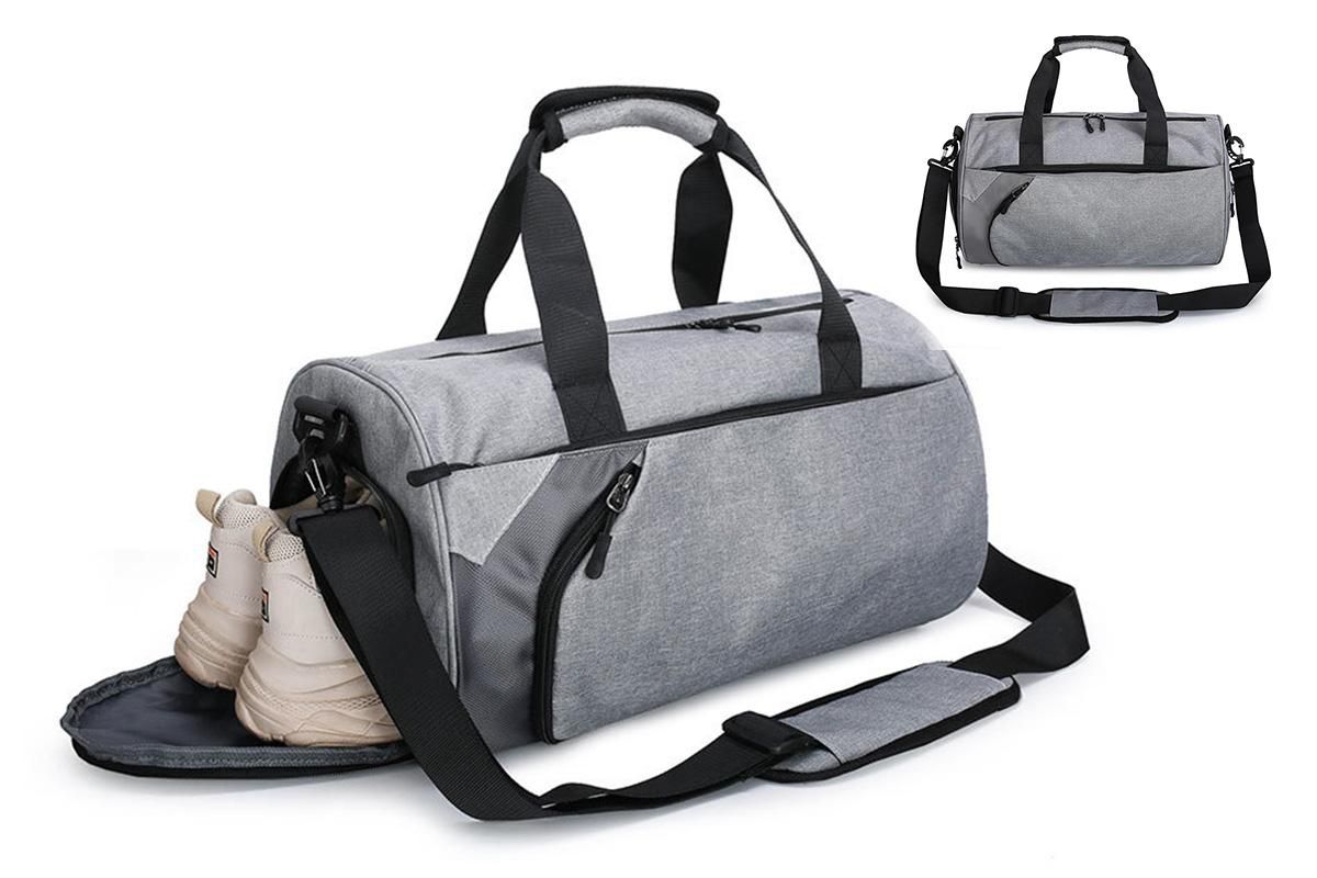 Gym Duffel Bag Travel Bag Water-Resistant Fitness Shoes Compartment Bag