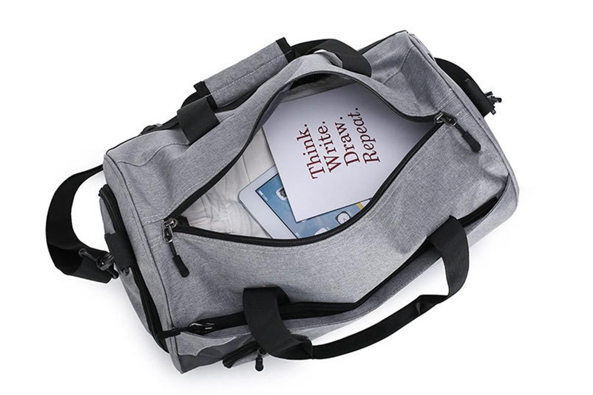 Gym Duffel Bag Travel Bag Water-Resistant Fitness Shoes Compartment Bag