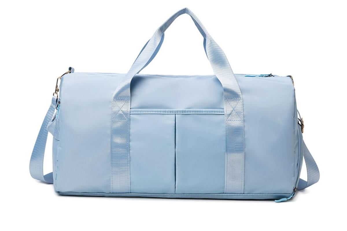 Gym Duffle Bag Taekwondo Travel Duffel Bag Outdoor Gym Sports Bag -Light Blue