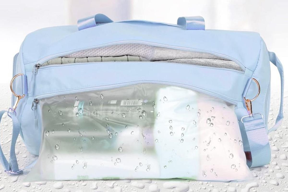 Gym Duffle Bag Taekwondo Travel Duffel Bag Outdoor Gym Sports Bag -Light Blue
