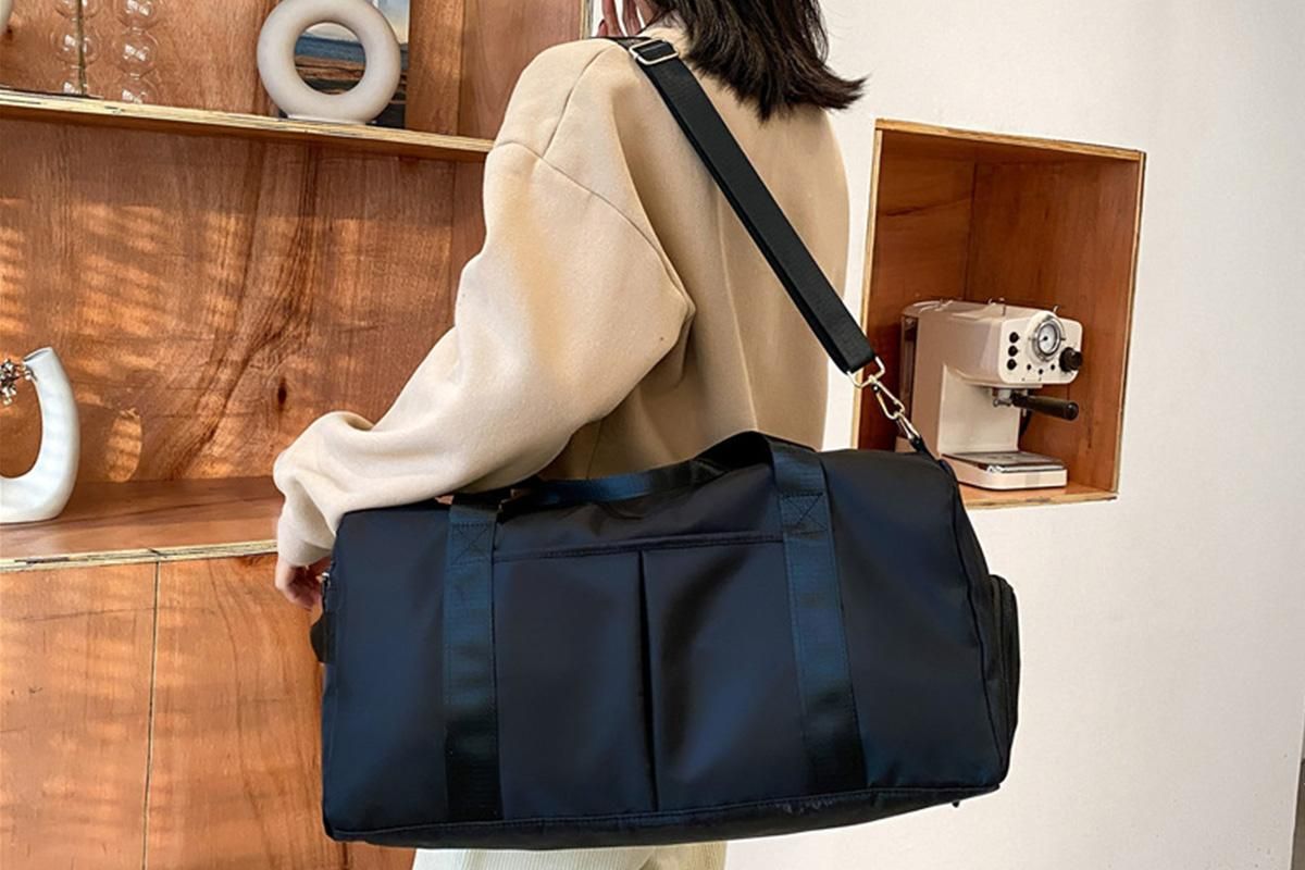 Gym Duffle Bag Taekwondo Travel Duffel Bag Outdoor Gym Sports Bag -Black