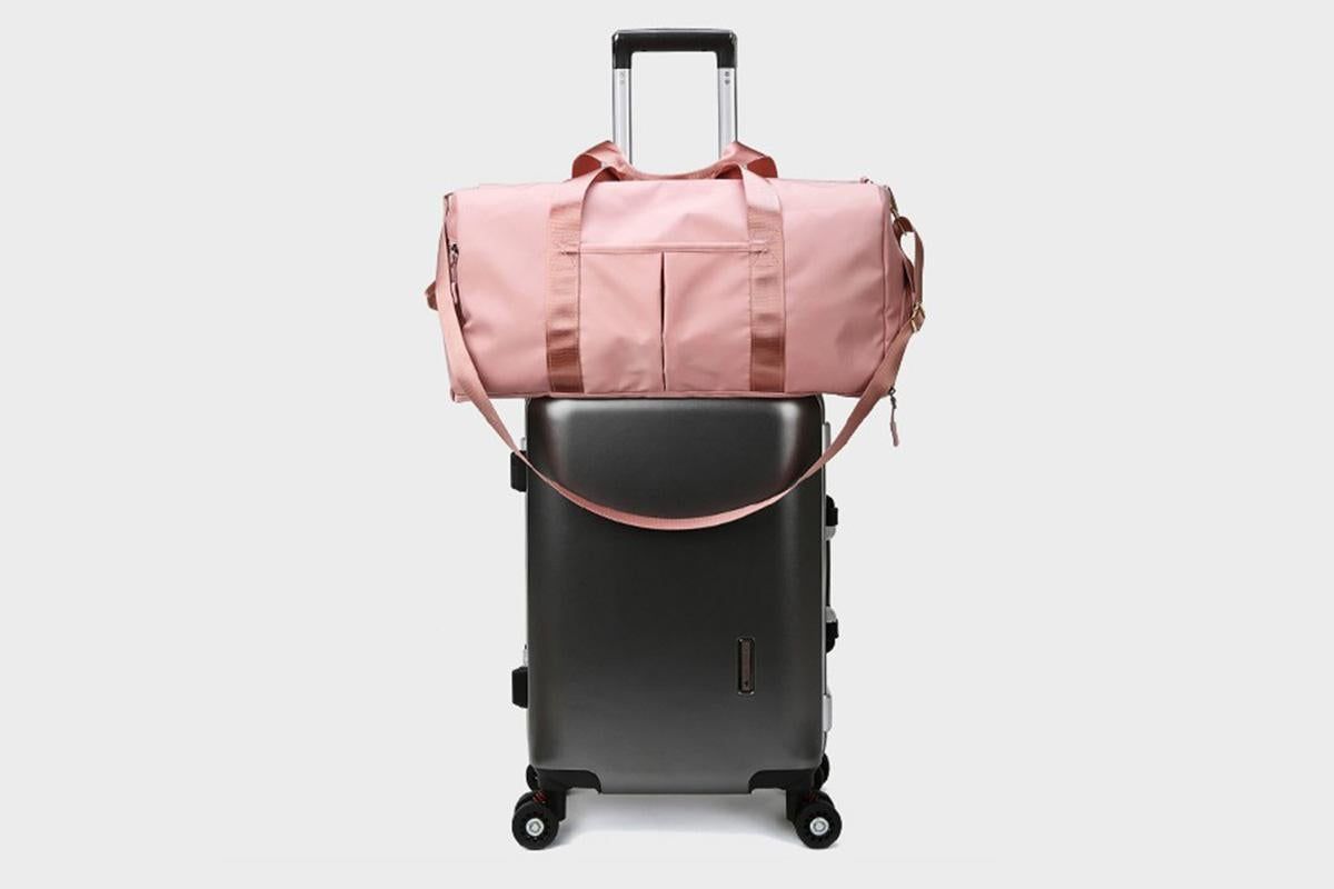 Gym Duffle Bag Taekwondo Travel Duffel Bag Outdoor Gym Sports Bag -Pink