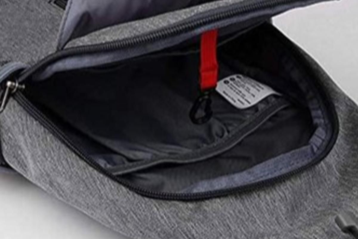 Water Resistant Crossbody Sling Backpack Sling Bag Travel Hiking Chest Bag Daypack - Dark Grey