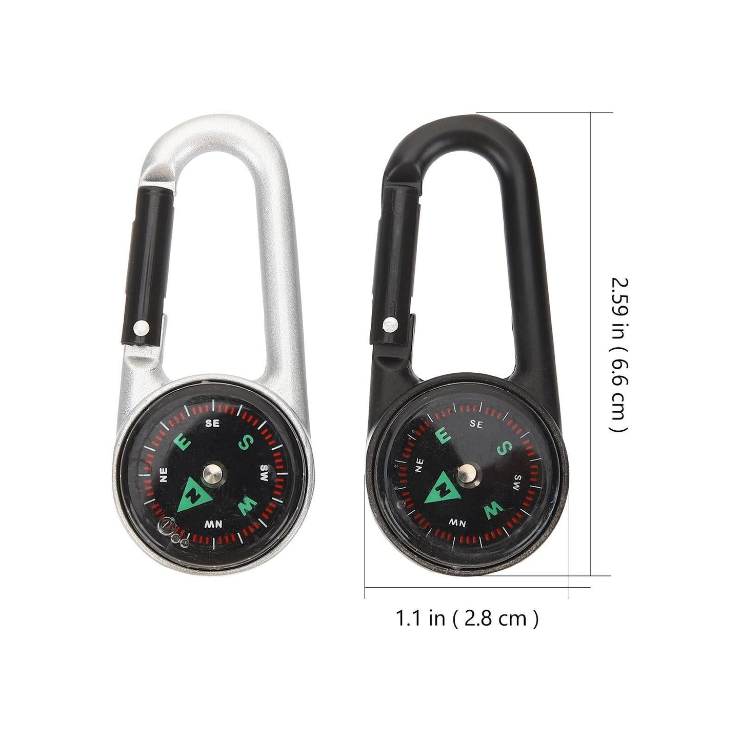 2Pcs Portable Compass Pocket Compass Outdoor Survival Compass Outdoor Survival Supply