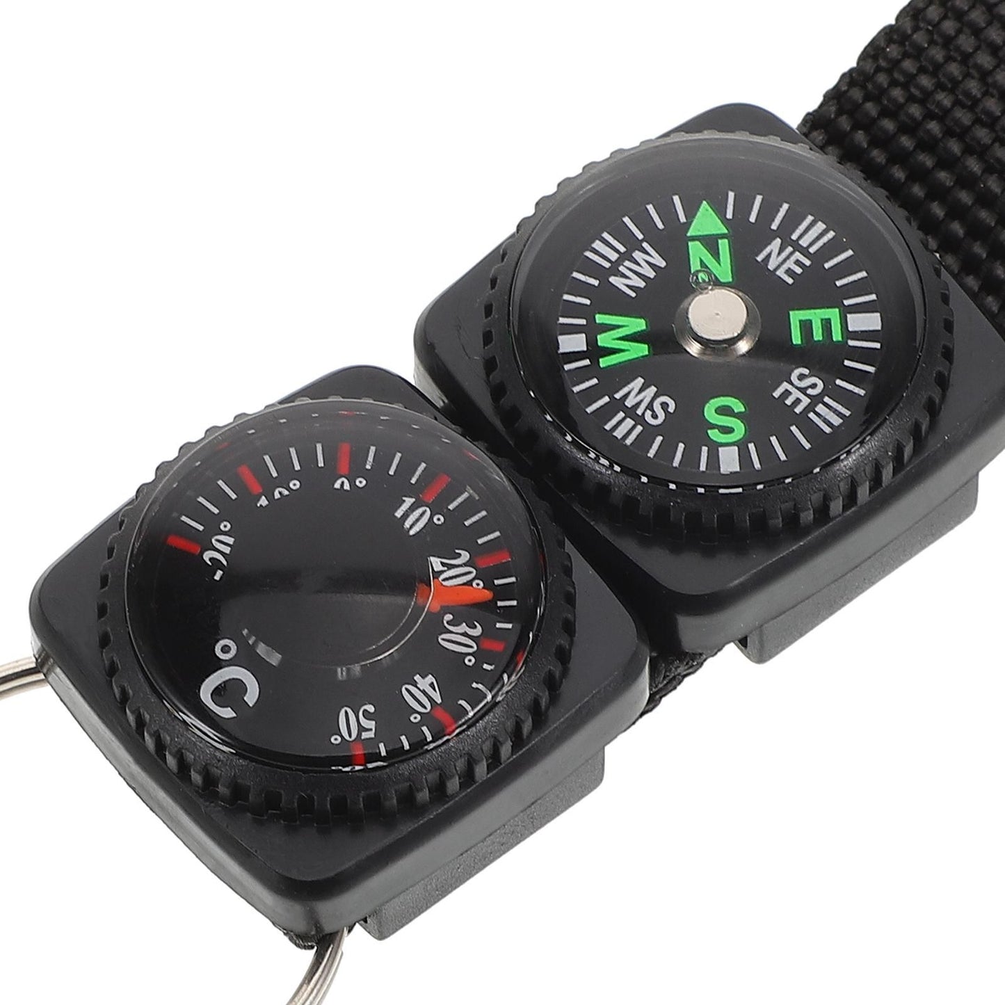 Portable Carabiner Compass Metal Compass Backpacking Compass Hiking Essentials Multifunctional Hiking Compass With Carabiner