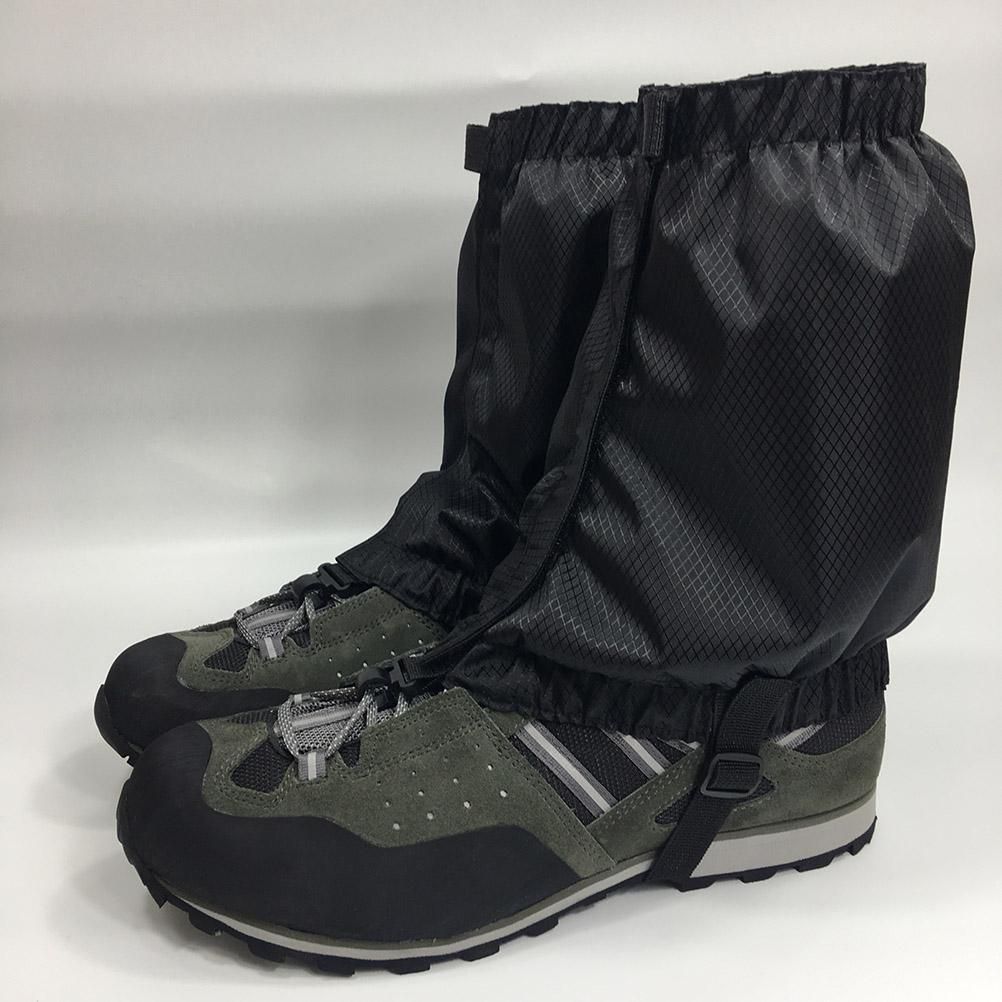 1 Pair Snow Gaiters Lightweight Waterproof Ankle Gaiters for Outdoor Hiking Walking Climbing (Black)