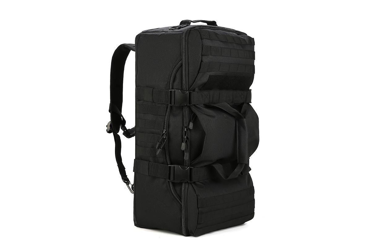 3-in-1 Duffle Bag Messenger Pack Military Tactical Backpack -Black