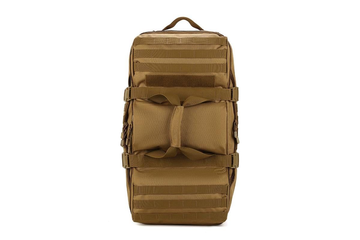 3-in-1 Duffle Bag Messenger Pack Military Tactical Backpack -Khaki
