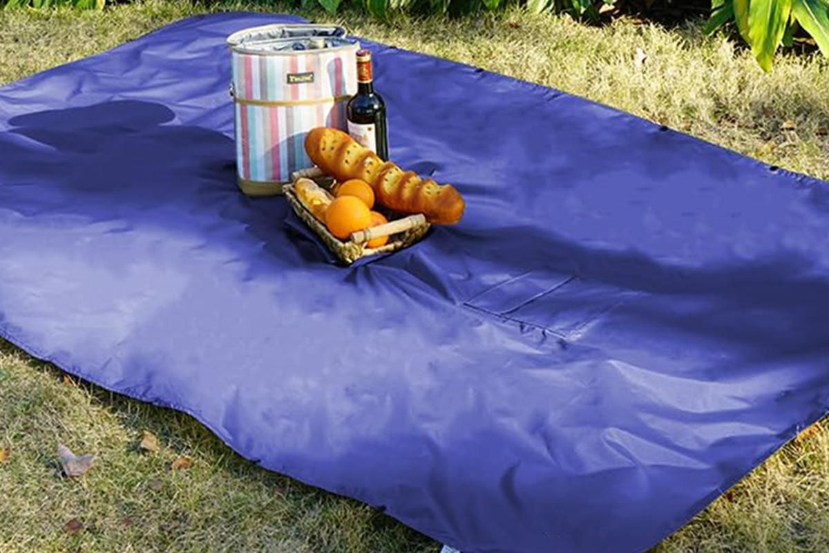 3 in 1 Portable Rain Poncho Waterproof Lightweight Emergency Raincoat with Pocket - Blue