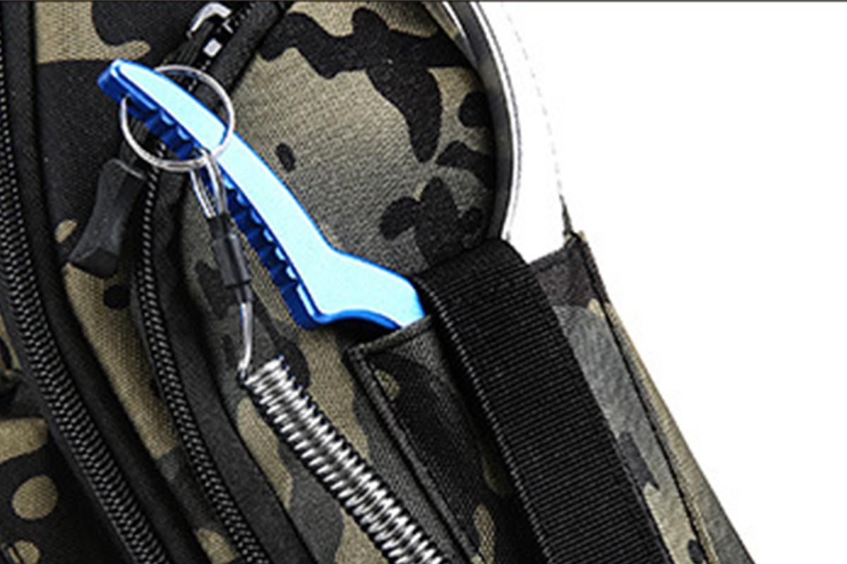 Fishing Tackle Backpack With Rod Holder Outdoor Shoulder Fishing Gear Bags - Green
