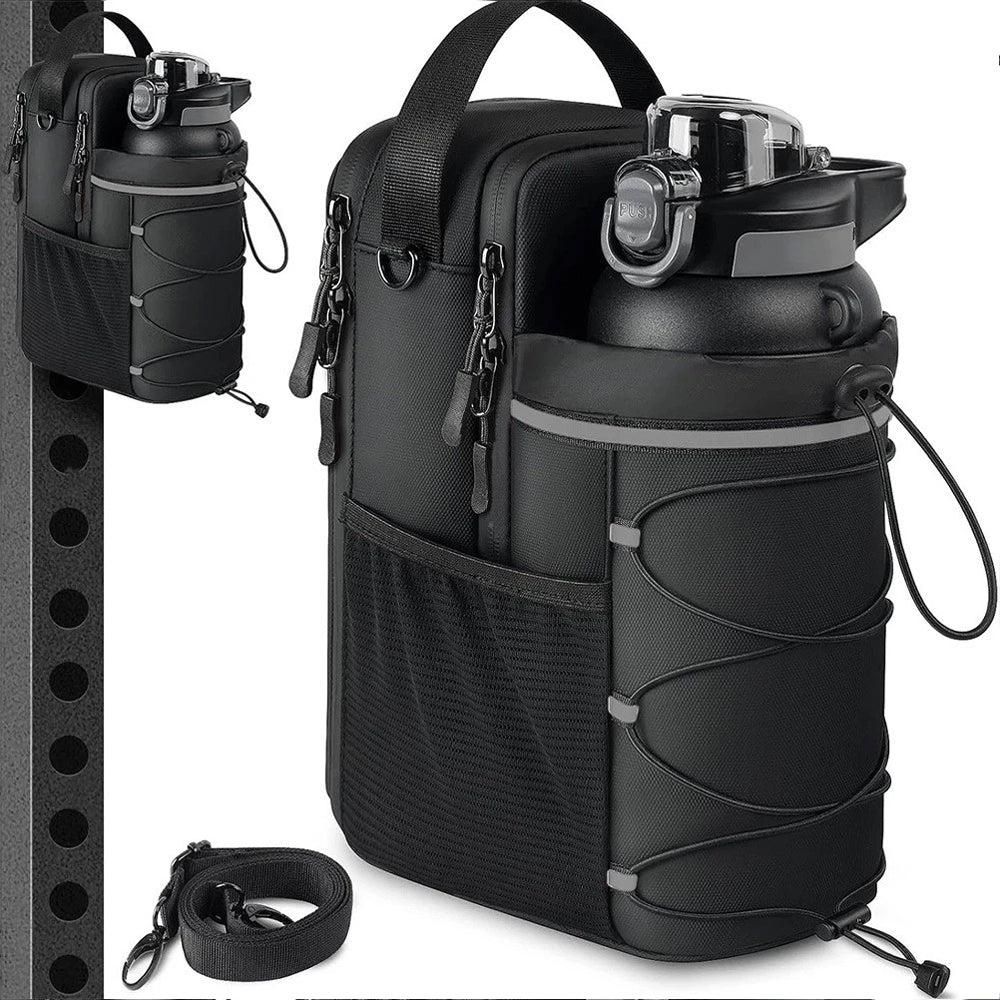 Portable Gym Bag Water Bottle Holder Crossbody Sling Chest Bag Workout