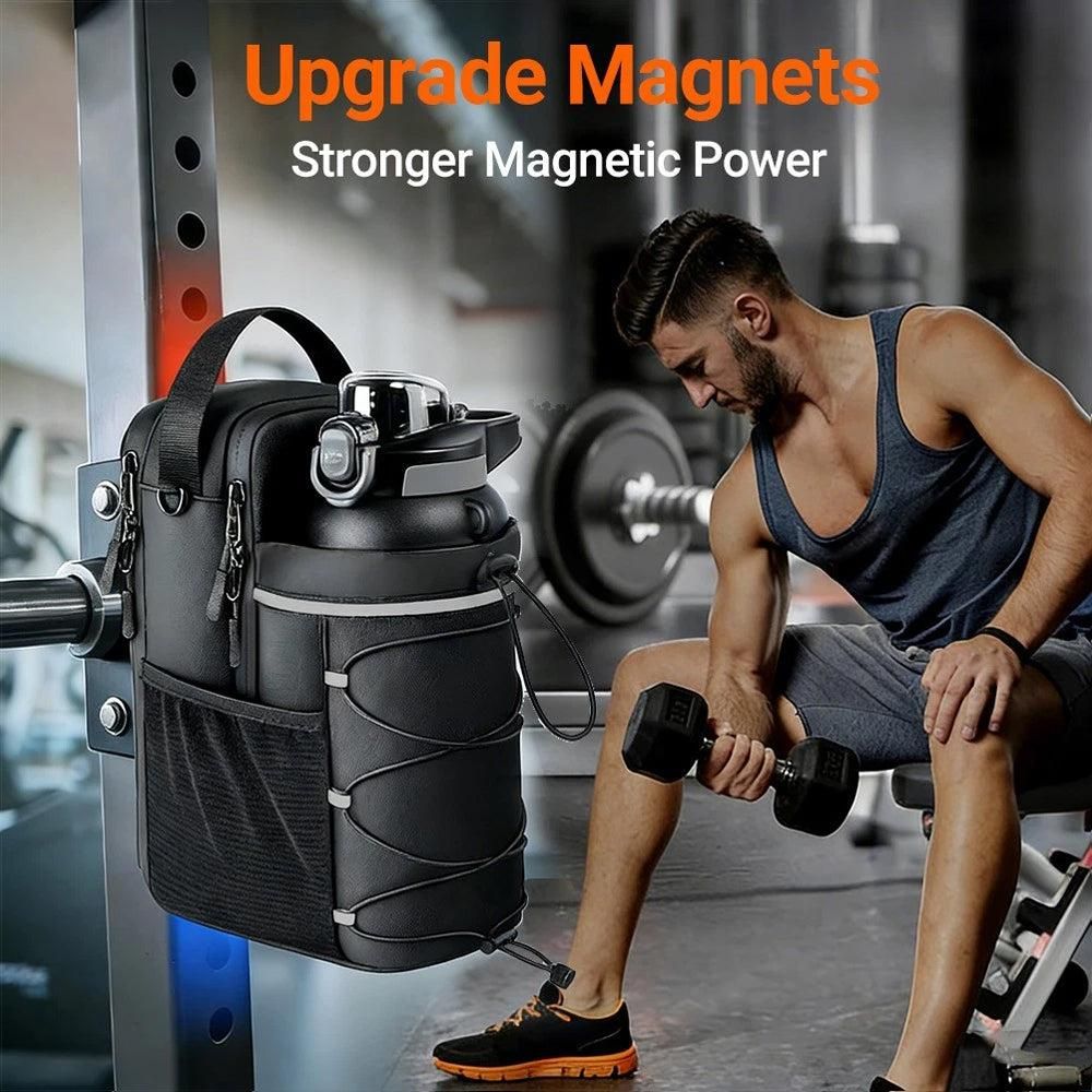 Portable Gym Bag Water Bottle Holder Crossbody Sling Chest Bag Workout